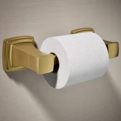 Pivoting toilet paper holder