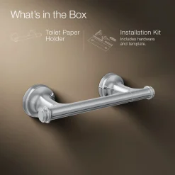 Pivoting toilet paper holder