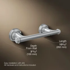 Pivoting toilet paper holder