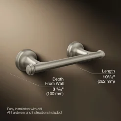 Pivoting toilet paper holder