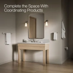 Pivoting toilet paper holder
