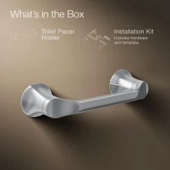 Pivoting toilet paper holder