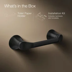 Pivoting toilet paper holder
