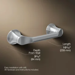 Pivoting toilet paper holder