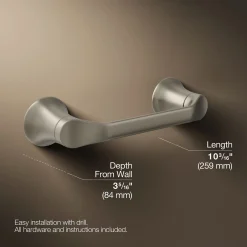 Pivoting toilet paper holder
