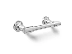 Pivoting toilet paper holder