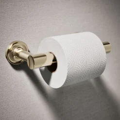 Pivoting toilet paper holder