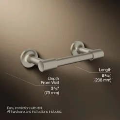 Pivoting toilet paper holder