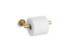 Pivoting toilet paper holder