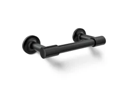 Pivoting toilet paper holder