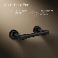 Pivoting toilet paper holder