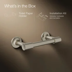Pivoting toilet paper holder