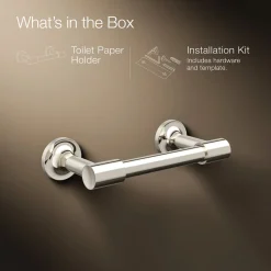 Pivoting toilet paper holder