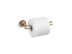 Pivoting toilet paper holder