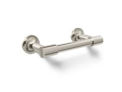Pivoting toilet paper holder