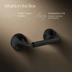 Pivoting toilet paper holder