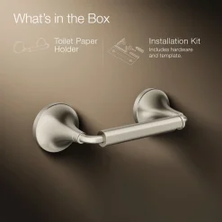 Pivoting toilet paper holder