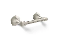 Pivoting toilet paper holder