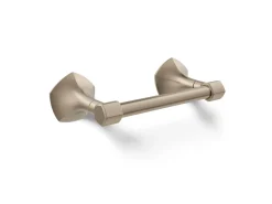 Pivoting toilet paper holder