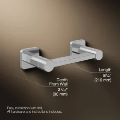 Pivoting toilet paper holder