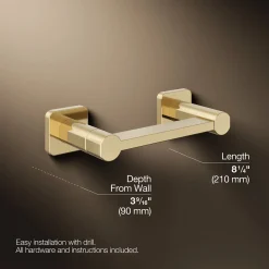 Pivoting toilet paper holder