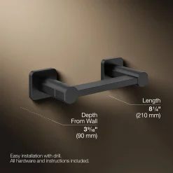 Pivoting toilet paper holder