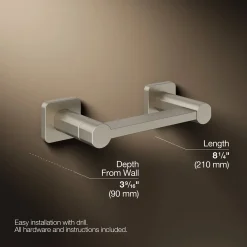 Pivoting toilet paper holder