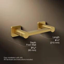 Pivoting toilet paper holder