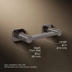 Pivoting toilet paper holder