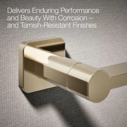 Pivoting toilet paper holder