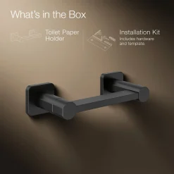 Pivoting toilet paper holder