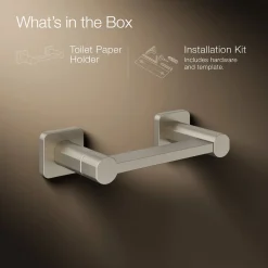 Pivoting toilet paper holder