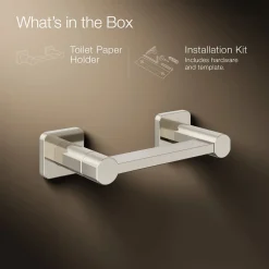 Pivoting toilet paper holder