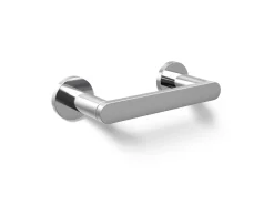 Pivoting toilet paper holder