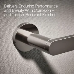 Pivoting toilet paper holder