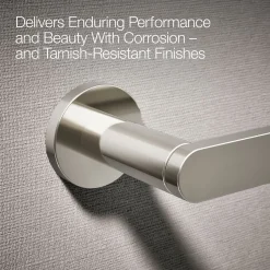 Pivoting toilet paper holder