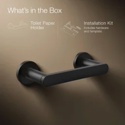 Pivoting toilet paper holder
