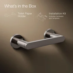 Pivoting toilet paper holder
