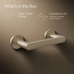 Pivoting toilet paper holder