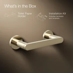 Pivoting toilet paper holder