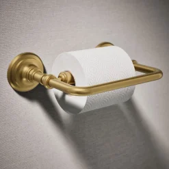 Pivoting toilet paper holder