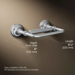 Pivoting toilet paper holder