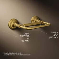 Pivoting toilet paper holder