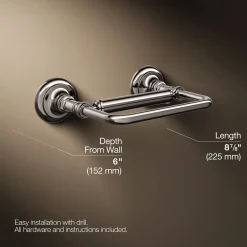 Pivoting toilet paper holder