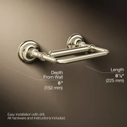 Pivoting toilet paper holder
