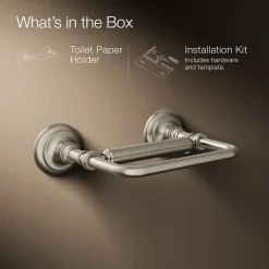 Pivoting toilet paper holder