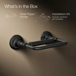 Pivoting toilet paper holder