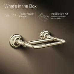 Pivoting toilet paper holder