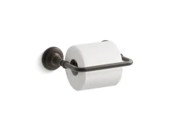 Pivoting toilet paper holder
