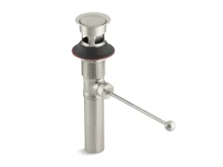 Premier pop-up drain, exposed, with overflow